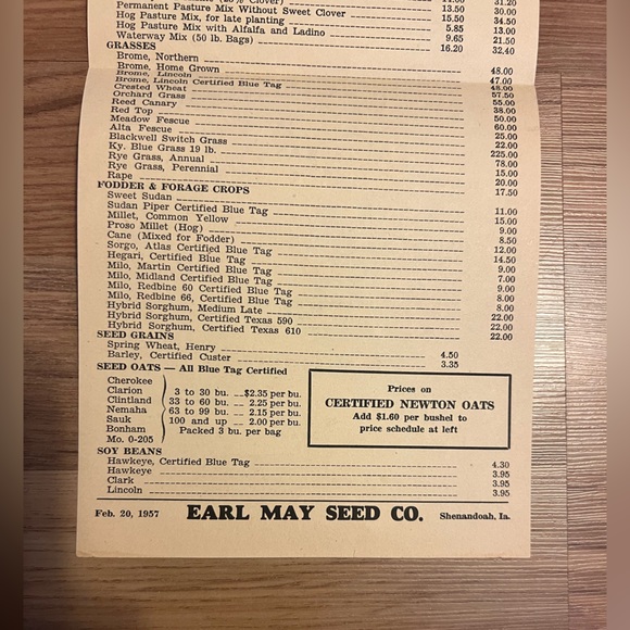 Wall Decor Vintage 195s Earl May Seed Co Advertisement Poshmark